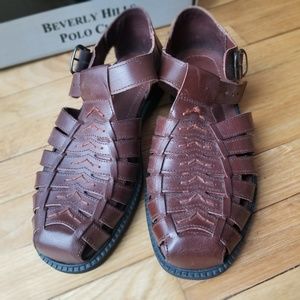 Beverly Hills PoloClub Mens Sandals Leathe… NWT